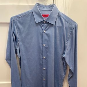 Hugo Boss Blue Dress Shirt - Sharp Fit - 15 : 32/33